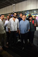 Thandel Movie Team at Vizag Airport Stills